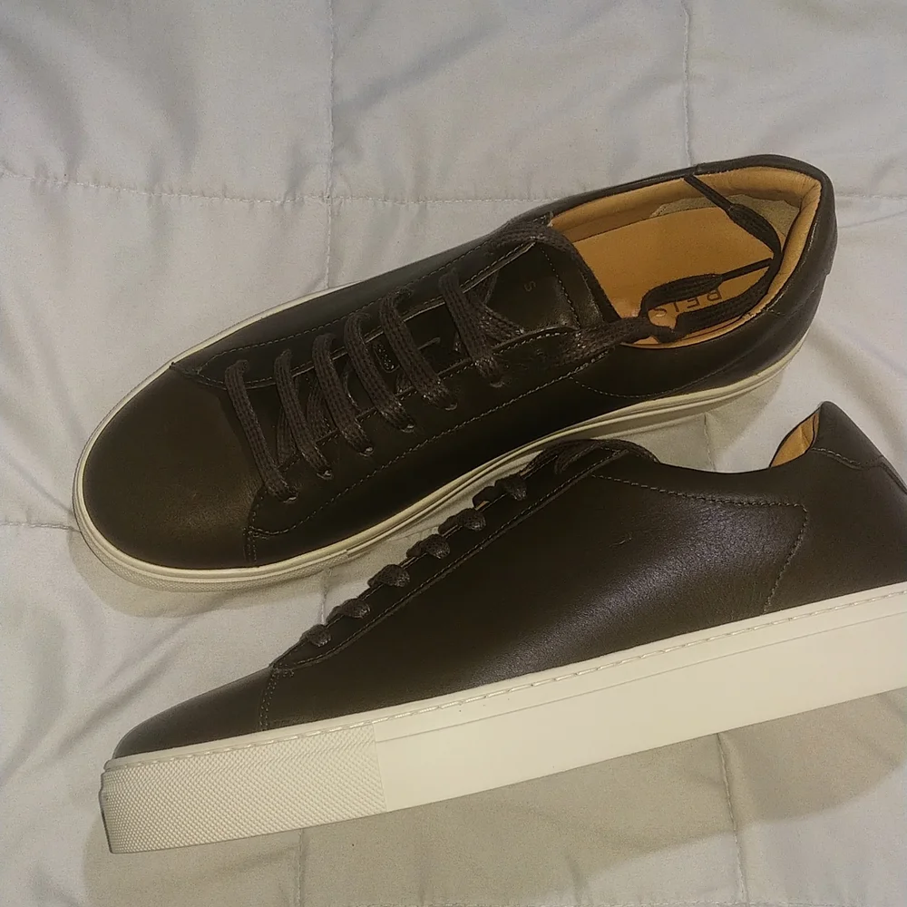 Reiss FINLEY lace up calf sneakers - Picture 10 of 10